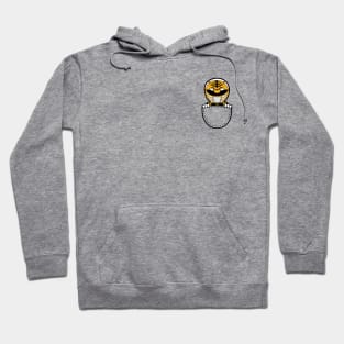 Cute White Ranger In Pocket Hoodie